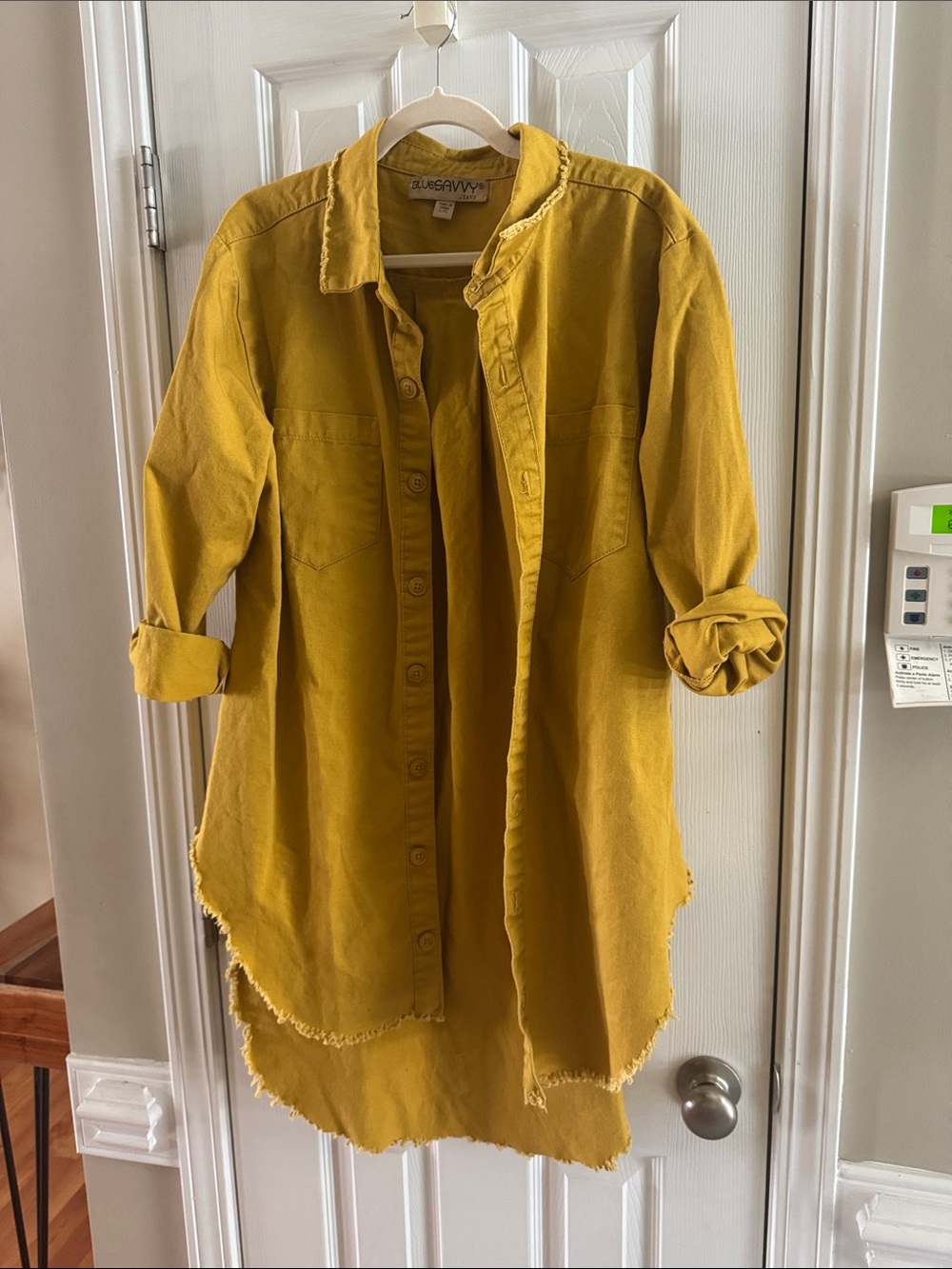 Savvy Mustard Button-Up Shirt